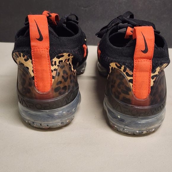 Women Nike Air Vapormax 2021 Flyknit Black Leopard Sneakers DH4090 001 Size 6 - Picture 6 of 15